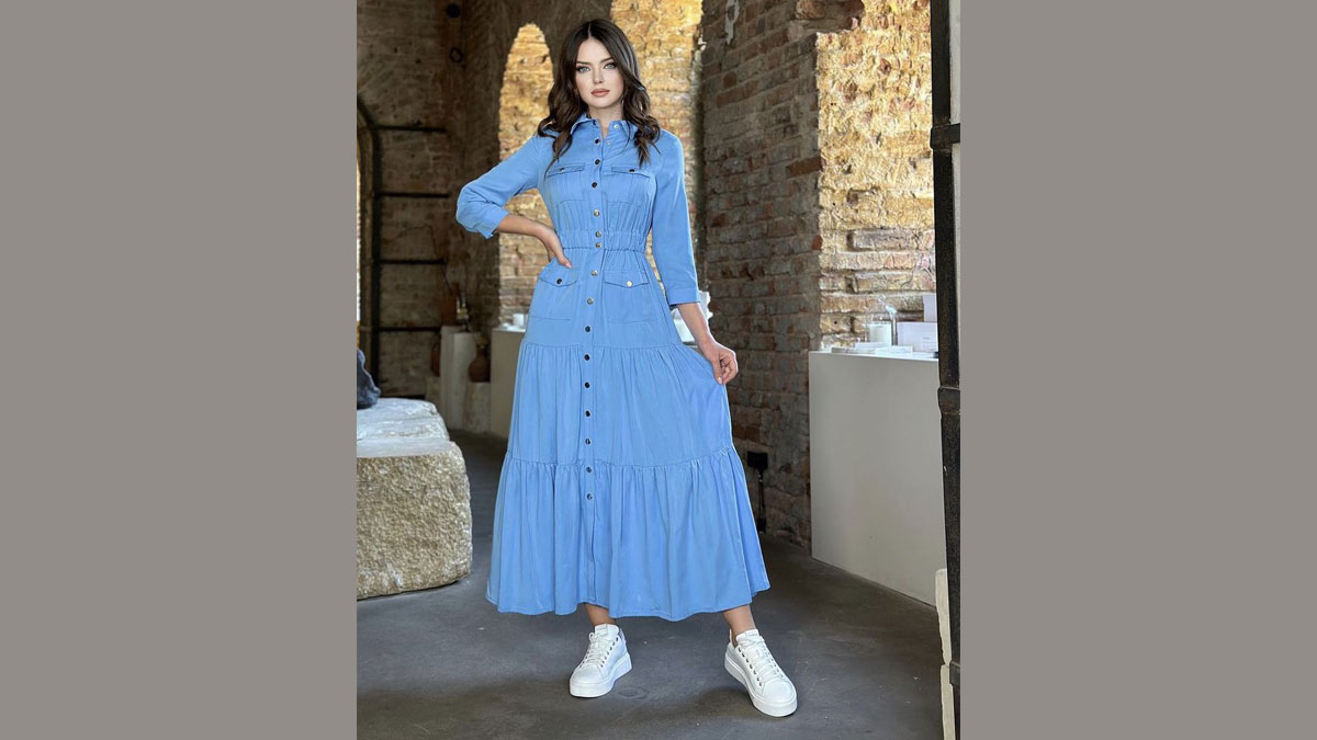 تیپ اسپرت با پیراهن جین