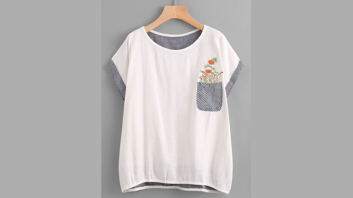 جیب‌های طراحی ‌شده روی تیشرت