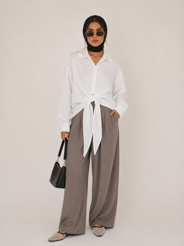 شومیز گره ای ترمه 04311318-25